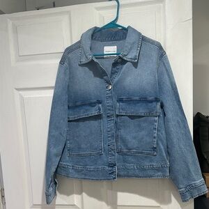 Celebrity Pink Light Blue Denim Jacket